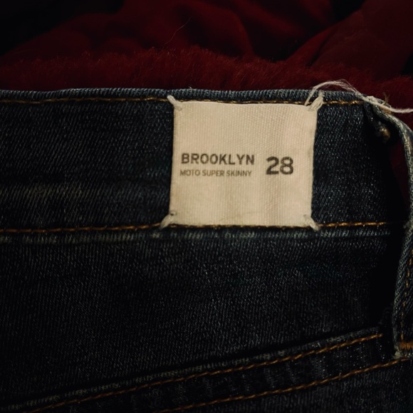 Hudson, Brooklyn Moto skinny jeans, size 28 - Picture 5 of 5